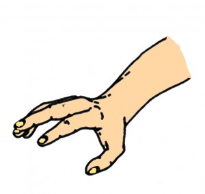 tapping hand